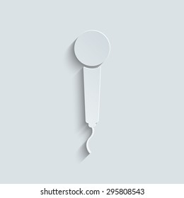 microphone icon with shadow