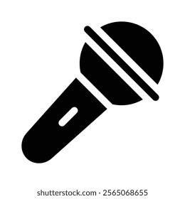 A microphone icon showing audio recording, speaking, or broadcasting