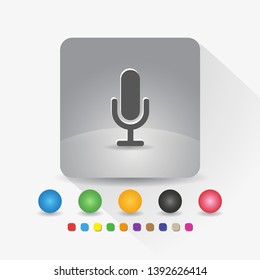 Microphone icon sign app vector illustration.