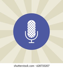 microphone icon. sign design. background