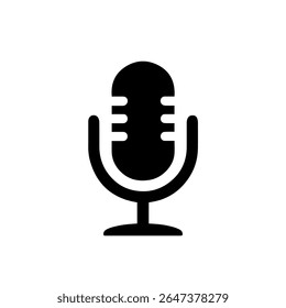 Microphone Icon microphone sign isolated on background, microphone
