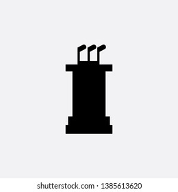 microphone icon sign signifier vector