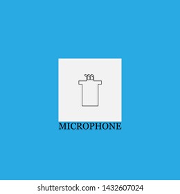 microphone icon sign signifier vector