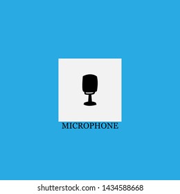 microphone icon sign signifier vector