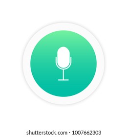 Microphone icon sign symbol vector illustration  icon. 