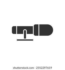 Vector de símbolo de símbolo de icono de micrófono