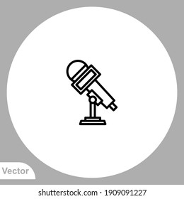 Microphone icon sign vector,Symbol, logo illustration for web and mobile