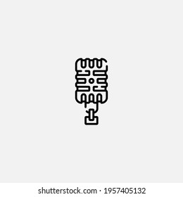 Microphone icon sign vector,Symbol, logo illustration for web and mobile