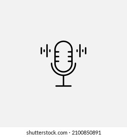 Microphone icon sign vector,Symbol, logo illustration for web and mobile