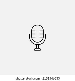 Microphone icon sign vector,Symbol, logo illustration for web and mobile