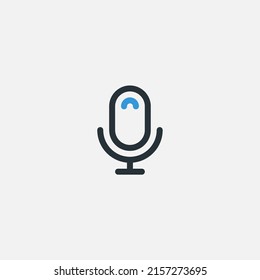Mikrofon-Symbol, Vektorsymbol, Symbol, Logo-Illustration für Web und Mobile