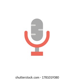 Microphone icon. Simple color vector elements of rock n roll icons for ui and ux, website or mobile application