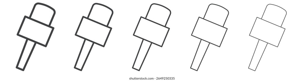 Microphone icon simple illustration collection symbol