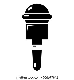 Microphone icon . Simple illustration of microphone vector icon for web design isolated on white background