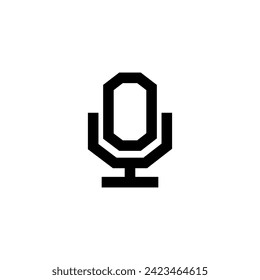 Icono de micrófono Vector de estilo de línea simple Ilustración perfecta de Internet y móvil