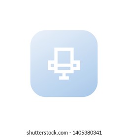 Microphone icon. Sound recording symbol vector
