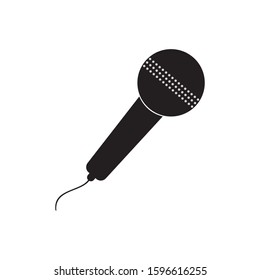 Microphone Icon. Sound technology concept symbol. Vector illustration in flat design.
