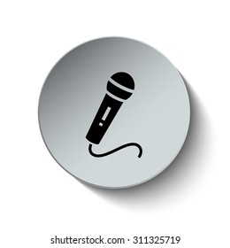 Microphone icon. Sound icon. Voice icon. Illustration. Vector. EPS 10