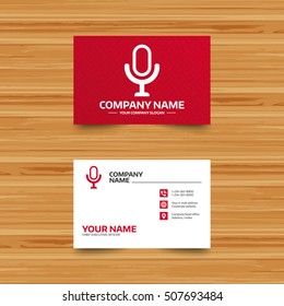 Microphone icon. Speaker symbol. Live music sign.