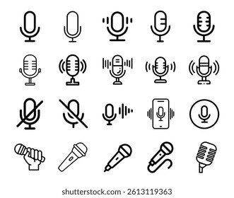Microphone Icon, Speaker Icon Vector