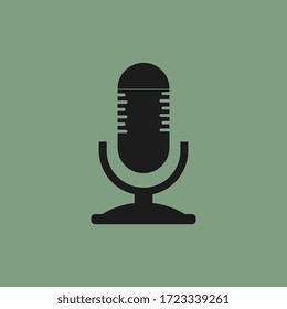 Icono de micrófono. Vector del altavoz. Signo de sonido. Simple ilustración para plataformas web y móviles.