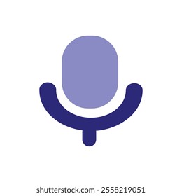 microphone Icon sticker vector flat design