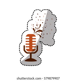 microphone icon stock image, vector illustration design