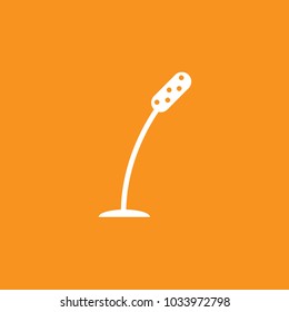 Microphone icon, stock vector, eps10.