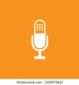 Microphone icon, stock vector, eps10.