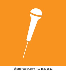 microphone icon, stock vector illustration, EPS10.
