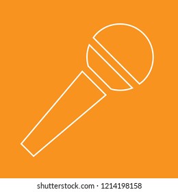 Microphone icon, stock vector illustration, EPS10.