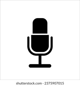Microphone icon stock vector illustration