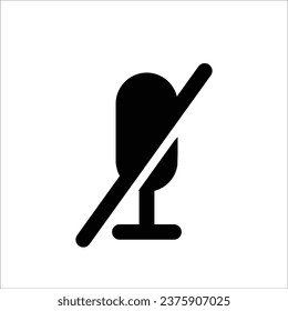 Ilustración vectorial del icono del micrófono