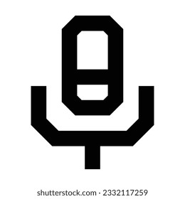 Microphone icon. Suitable for website UI design