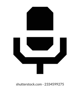 Microphone icon. Suitable for website UI design