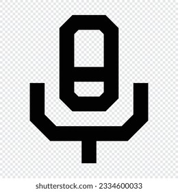 Microphone icon. Suitable for website UI design