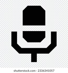 Microphone icon. Suitable for website UI design