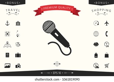 Microphone icon symbol
