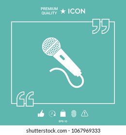 Microphone icon symbol
