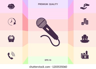 Microphone icon symbol