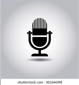 Microphone icon or symbol