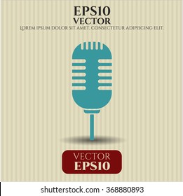 Microphone icon or symbol