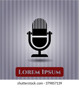 Microphone icon or symbol