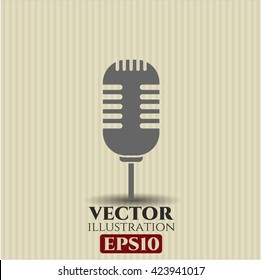Microphone icon or symbol