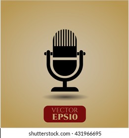 Microphone icon or symbol
