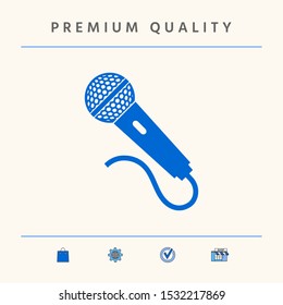 Microphone icon symbol. Graphic elements for your design