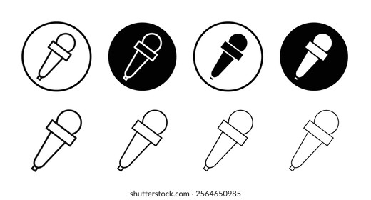 Microphone icon Symbol mark in filled style