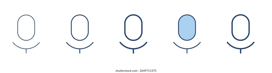 Microphone icon Symbol set collection
