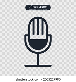 microphone icon symbol template for graphic and web design collection logo vector illustration