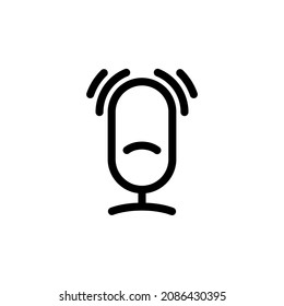 Microphone icon symbol vector illustration